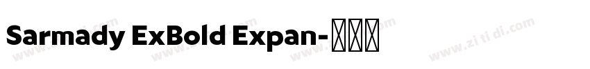 Sarmady ExBold Expan字体转换